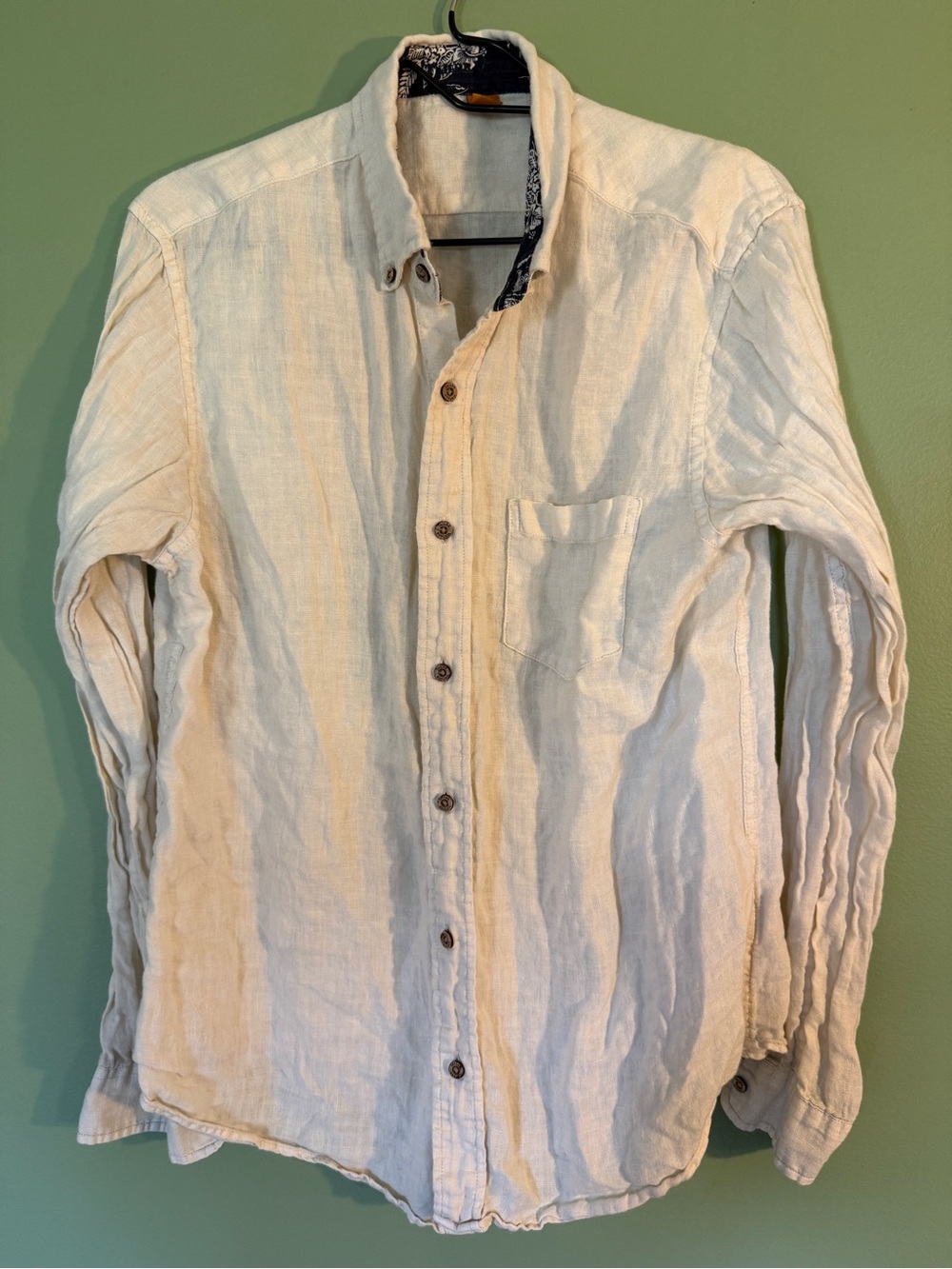Tailor Vintage Off-White Button-Down Casual Shirt